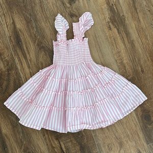 Pink and white bubble gum stripe hill house home dress